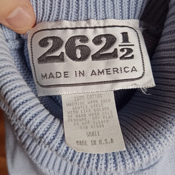 💫VINTAGE Light Purple Cotton Knit Top - Picture 5 of 5